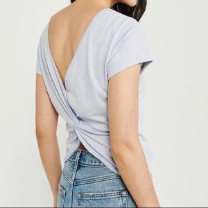 Abercrombie & Fitch blue knotted shirt NWT XL